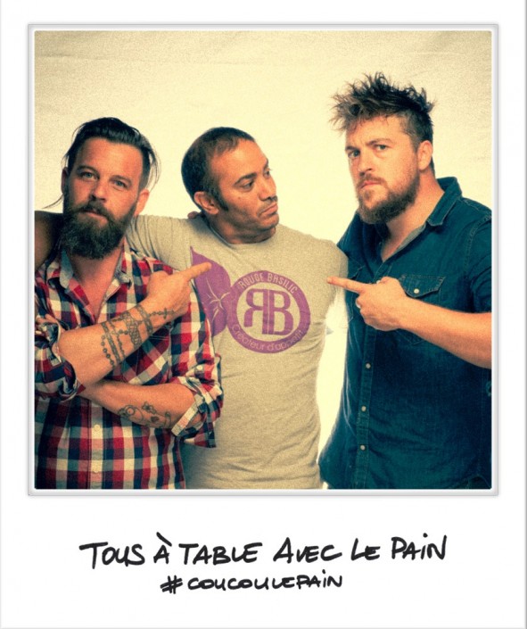 Selfie avec Laurent Favre et Florent Ladeyn, Tous à table avec le pain, United States of Paris, septembre 2014