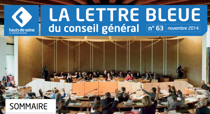 Rouge Basilic le traiteur solidaire, page 9, La Lettre Bleue du Conseil Général des Hauts de Seine, novembre 2014